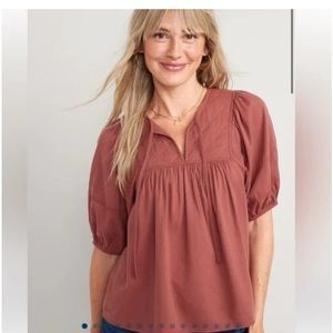 Old Navy - Mauve Quilt Detail top